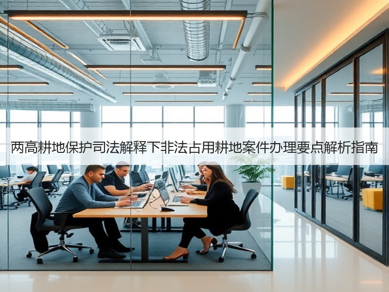 两高耕地保护司法解释下非法占用耕地案件办
