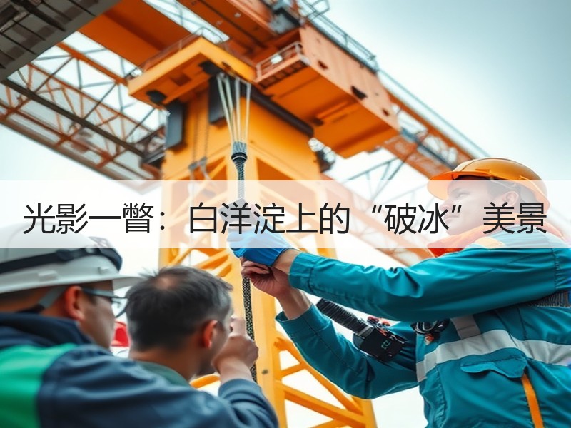 光影一瞥：白洋淀上的“破冰”美景