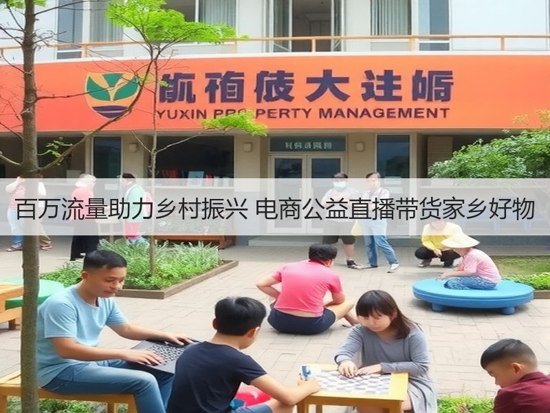 百万流量助力乡村振兴 电商公益直播带货家