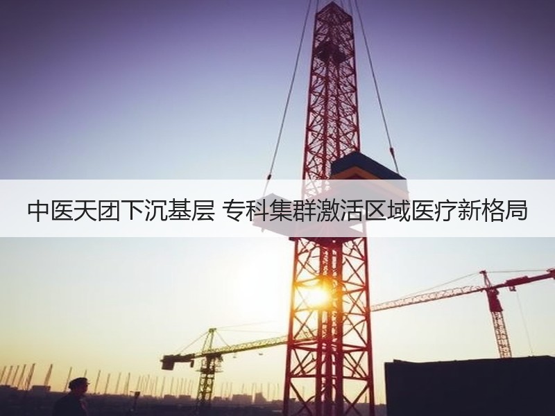 中医天团下沉基层 专科集群激活区域医疗新