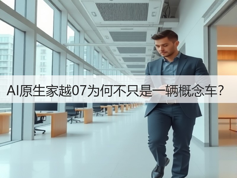 AI原生家越07为何不只是一辆概念车？