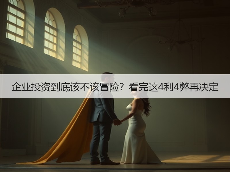 企业投资到底该不该冒险？看完这4利4弊再