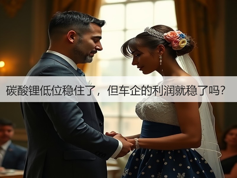 碳酸锂低位稳住了，但车企的利润就稳了吗？