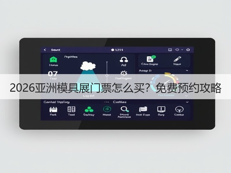 2026亚洲模具展门票怎么买？免费预约攻