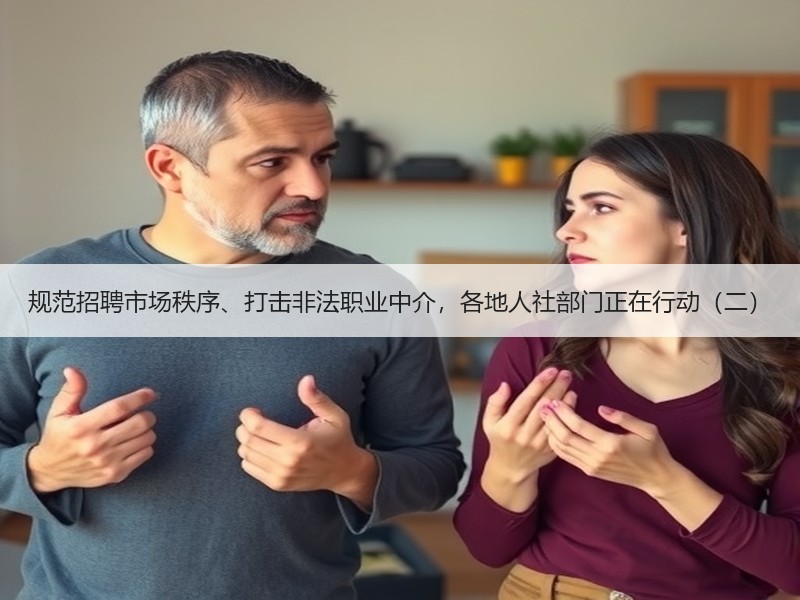 规范招聘市场秩序、打击非法职业中介，各地