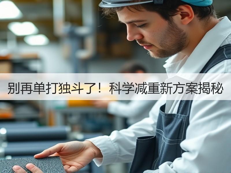 别再单打独斗了！科学减重新方案揭秘