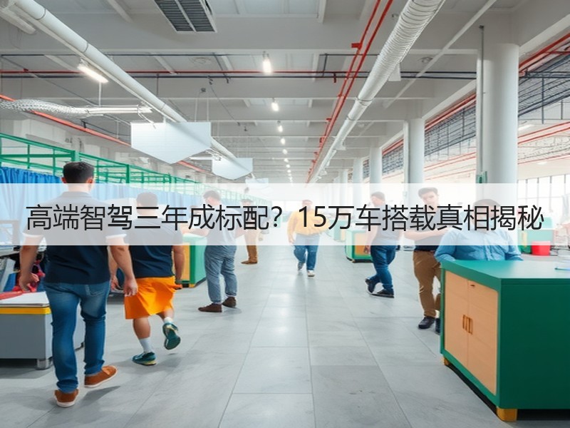 高端智驾三年成标配？15万车搭载真相揭秘