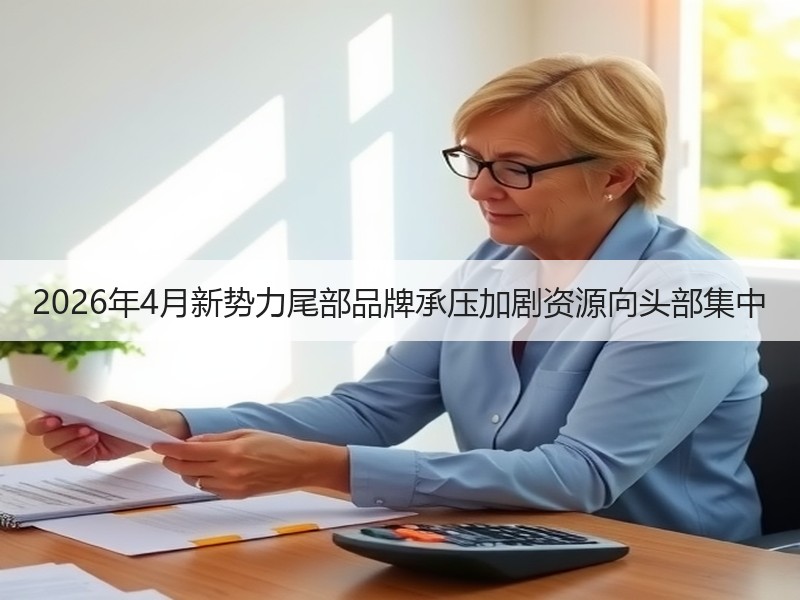2026年4月新势力尾部品牌承压加剧资源