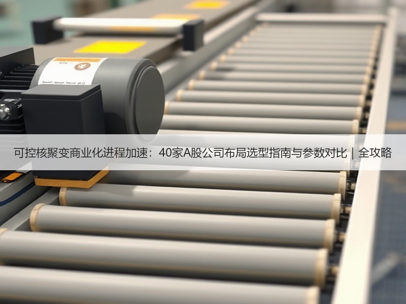 可控核聚变商业化进程加速：40家A股公司