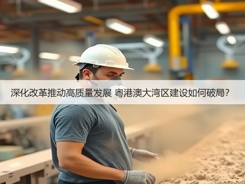 深化改革推动高质量发展 粤港澳大湾区建设