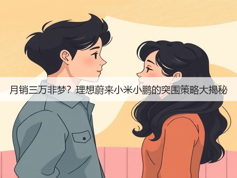 月销三万非梦？理想蔚来小米小鹏的突围策略