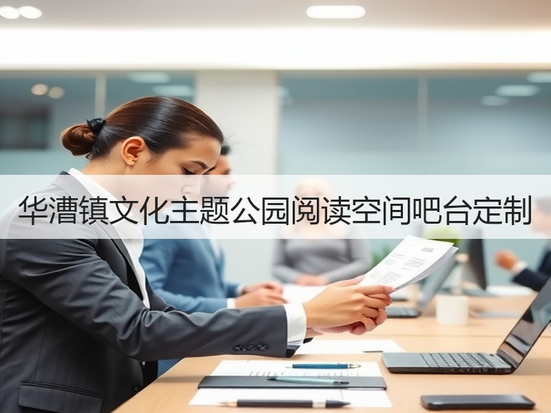 华漕镇文化主题公园阅读空间吧台定制