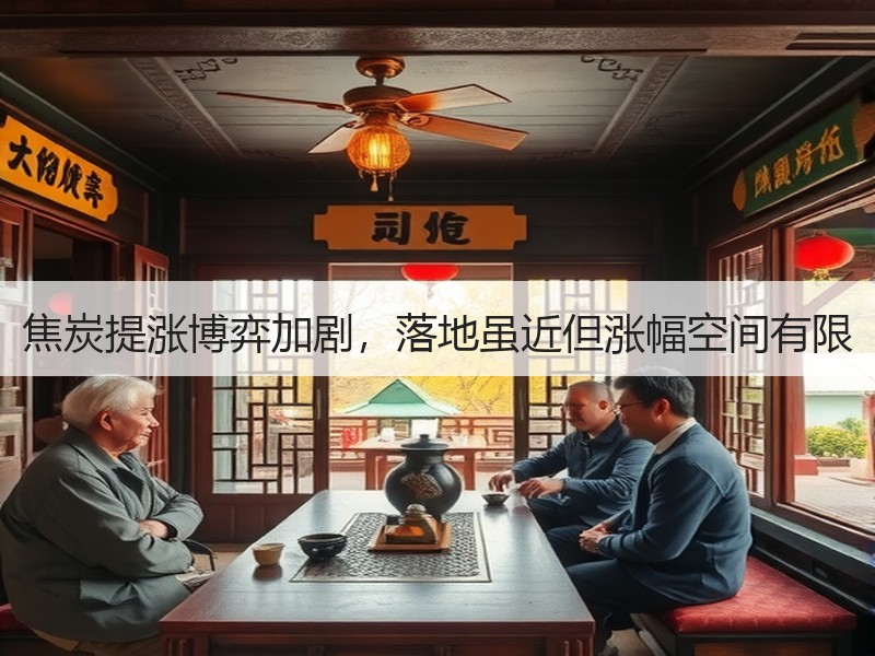焦炭提涨博弈加剧，落地虽近但涨幅空间有限