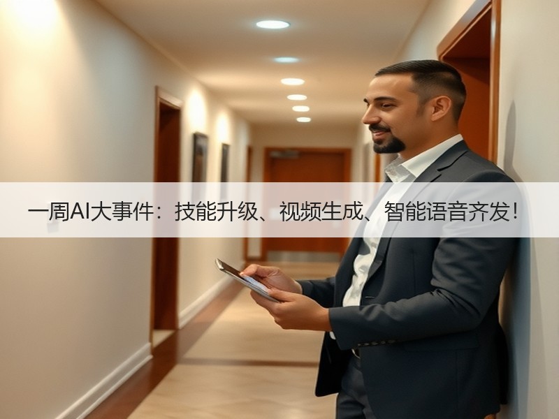 一周AI大事件：技能升级、视频生成、智能