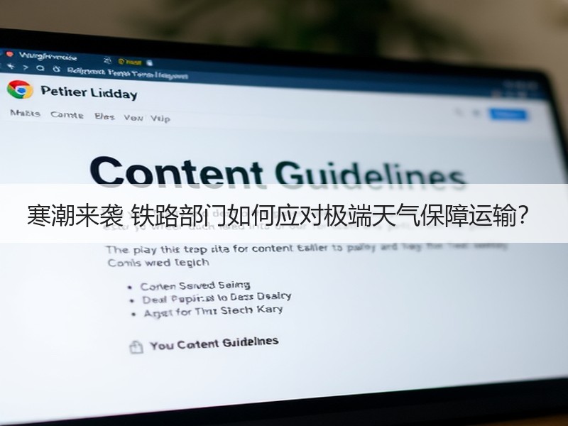 寒潮来袭 铁路部门如何应对极端天气保障运