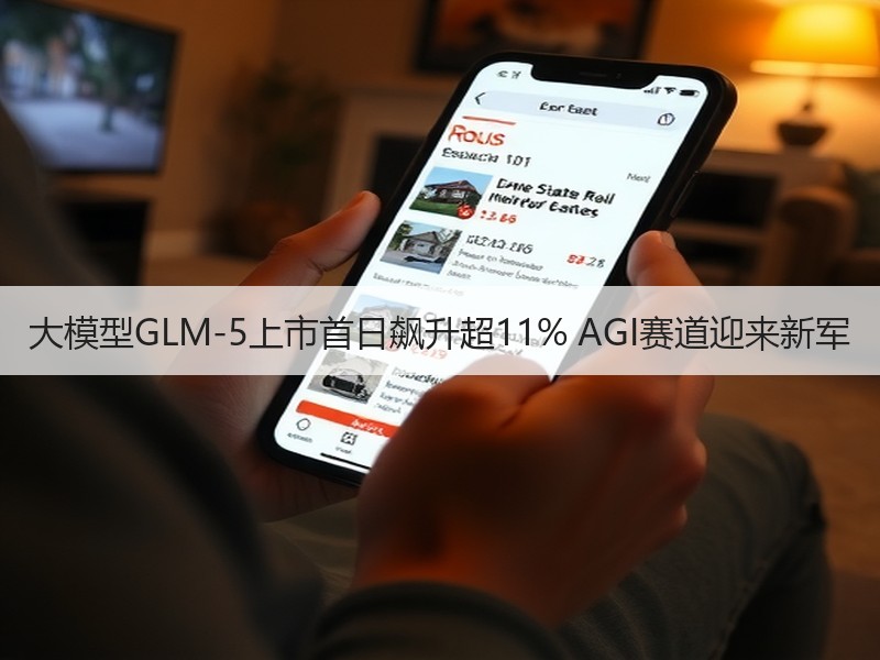大模型GLM-5上市首日飙升超11% A