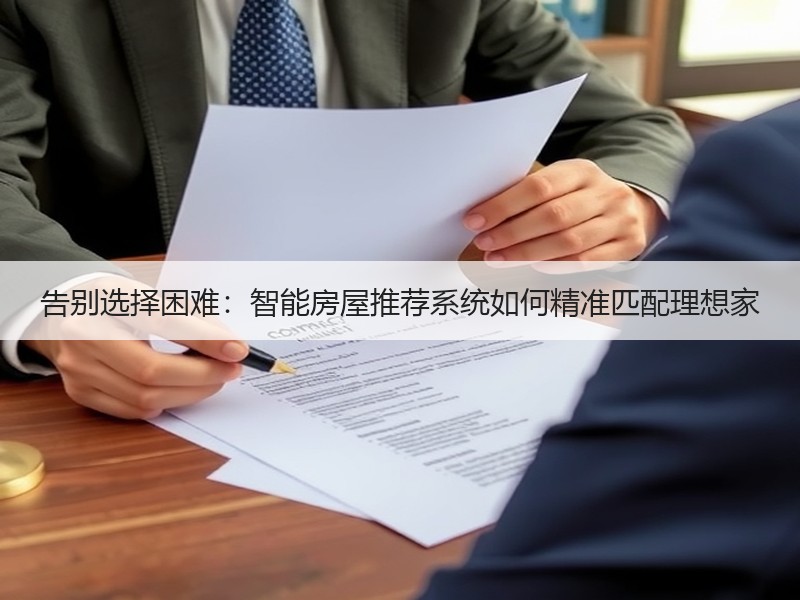 告别选择困难：智能房屋推荐系统如何精准匹