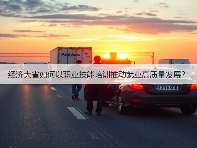 经济大省如何以职业技能培训推动就业高质量