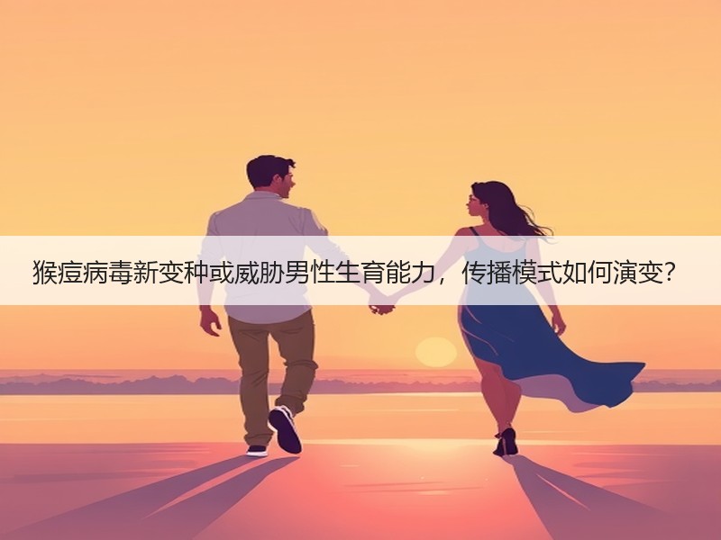 猴痘病毒新变种或威胁男性生育能力，传播模