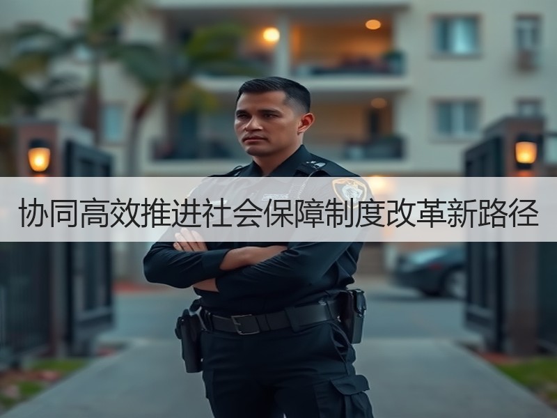 协同高效推进社会保障制度改革新路径