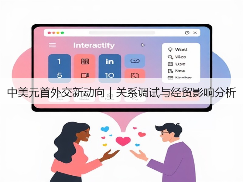 中美元首外交新动向｜关系调试与经贸影响分