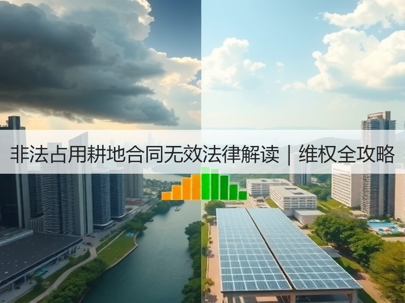 非法占用耕地合同无效法律解读｜维权全攻略