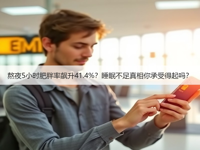 熬夜5小时肥胖率飙升41.4%？睡眠不足