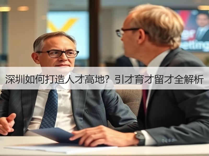深圳如何打造人才高地？引才育才留才全解析