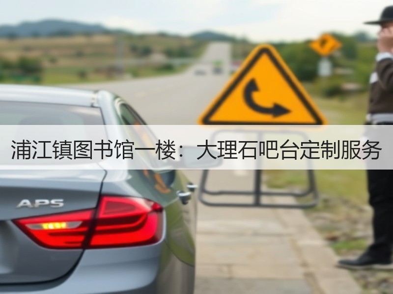 浦江镇图书馆一楼：大理石吧台定制服务