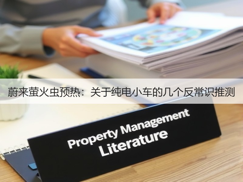 蔚来萤火虫预热：关于纯电小车的几个反常识