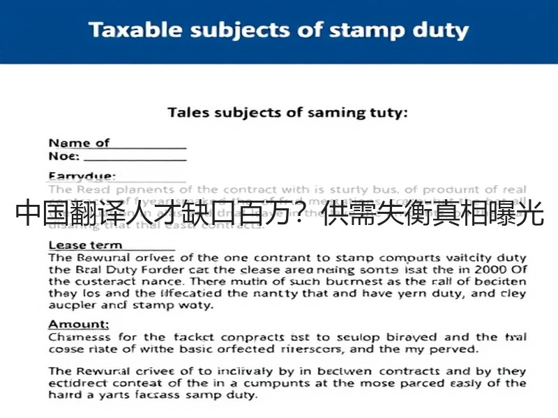 中国翻译人才缺口百万？供需失衡真相曝光