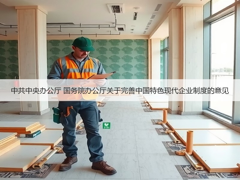 中共中央办公厅 国务院办公厅关于完善中国