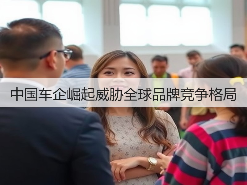 中国车企崛起威胁全球品牌竞争格局