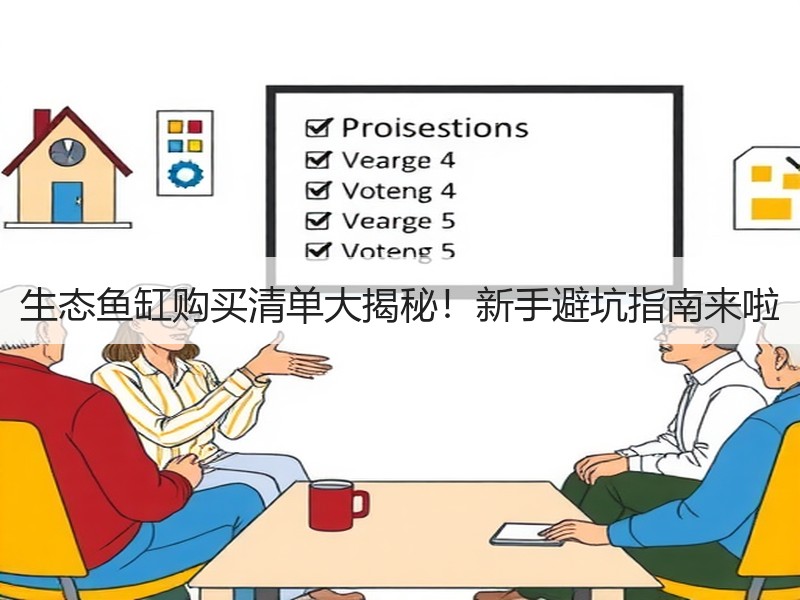 生态鱼缸购买清单大揭秘！新手避坑指南来啦
