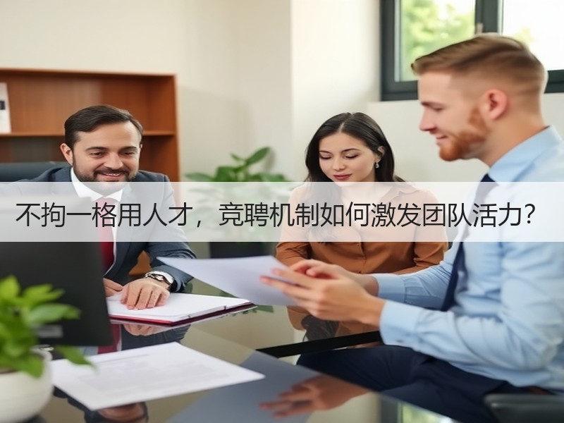 不拘一格用人才，竞聘机制如何激发团队活力