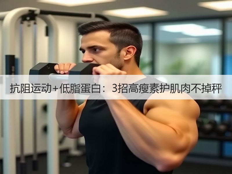 抗阻运动+低脂蛋白：3招高瘦素护肌肉不掉