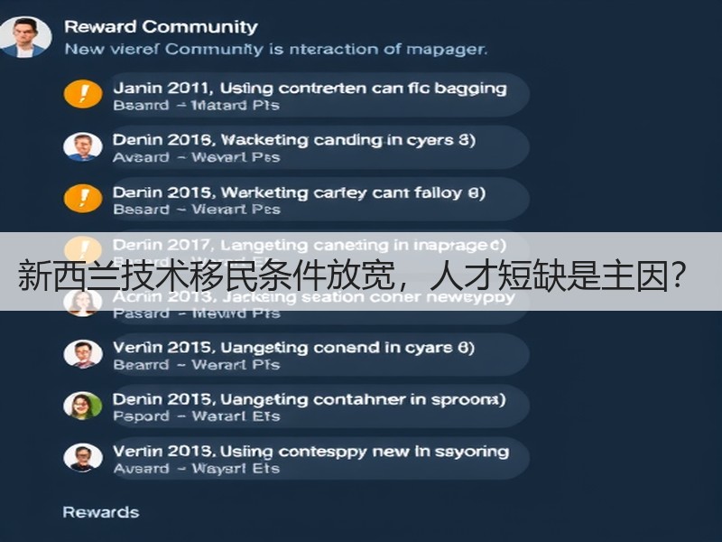 新西兰技术移民条件放宽，人才短缺是主因？