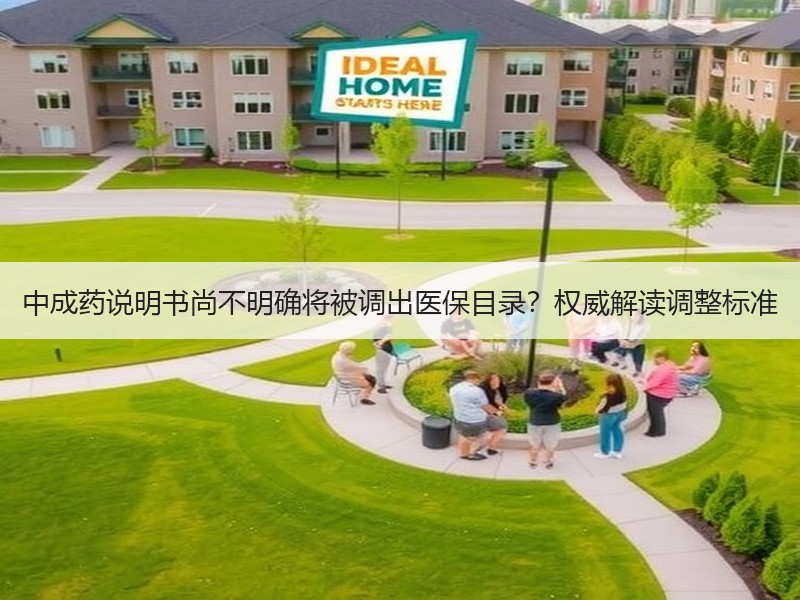 中成药说明书尚不明确将被调出医保目录？权