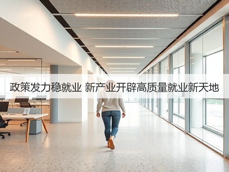 政策发力稳就业 新产业开辟高质量就业新天