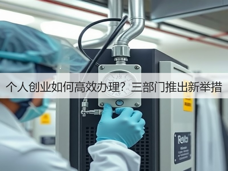 个人创业如何高效办理？三部门推出新举措