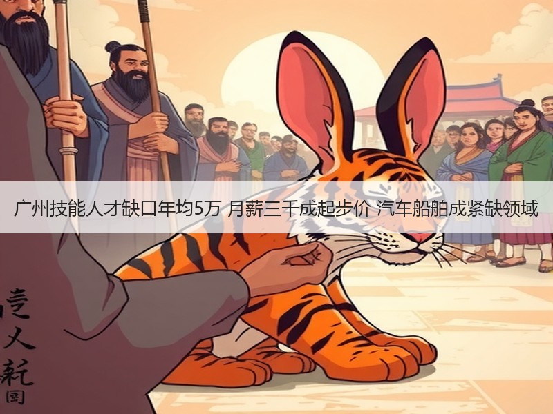 广州技能人才缺口年均5万 月薪三千成起步