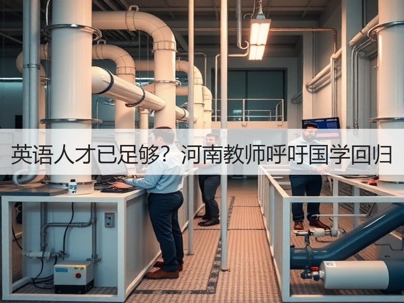 英语人才已足够？河南教师呼吁国学回归