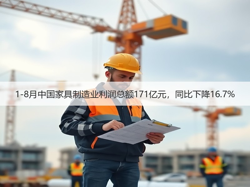 1-8月中国家具制造业利润总额171亿元