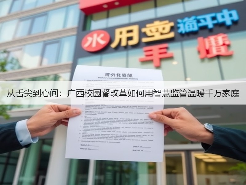 从舌尖到心间：广西校园餐改革如何用智慧监