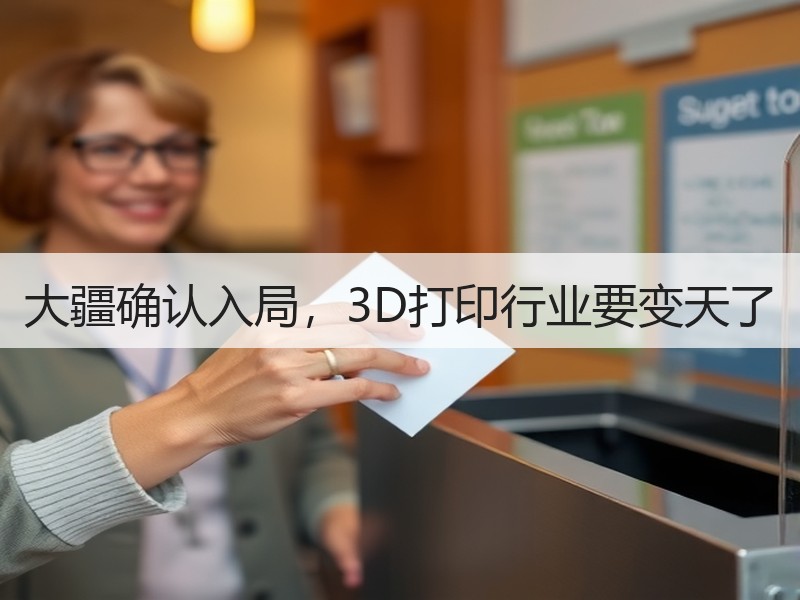 大疆确认入局，3D打印行业要变天了