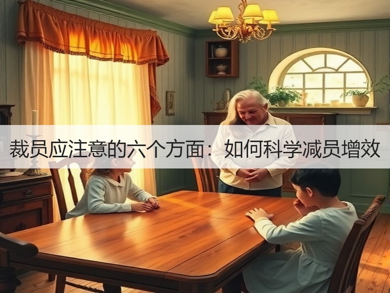 裁员应注意的六个方面：如何科学减员增效