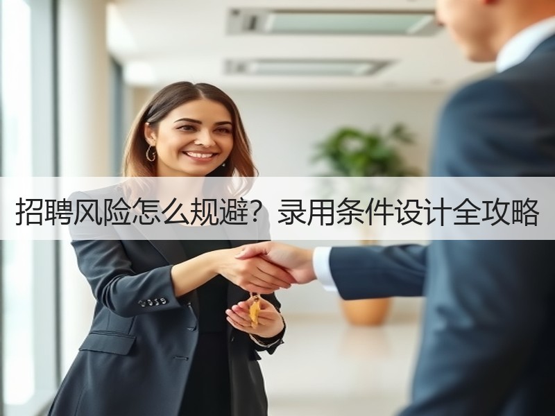 招聘风险怎么规避？录用条件设计全攻略