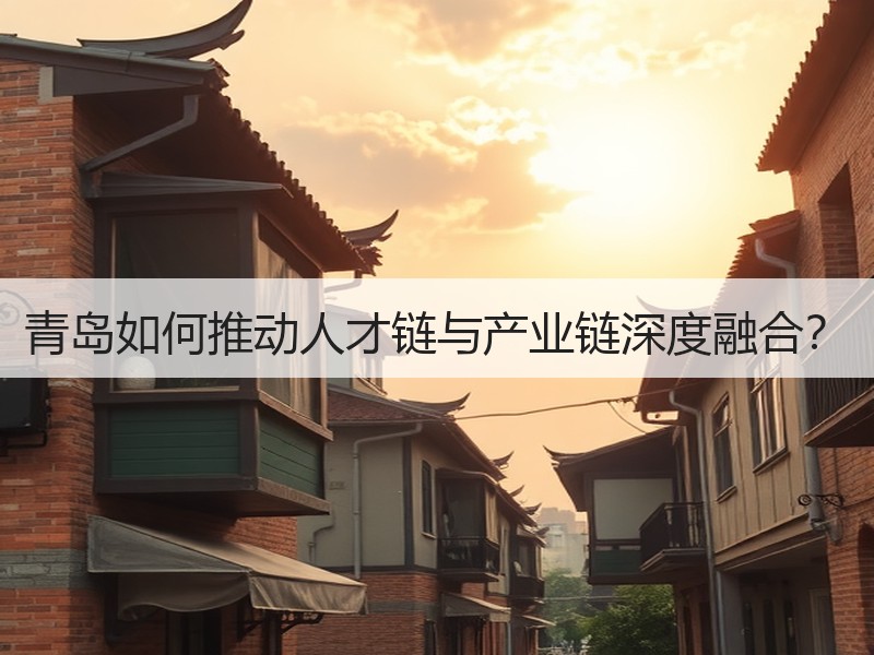 青岛如何推动人才链与产业链深度融合？