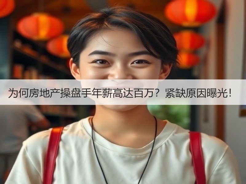 为何房地产操盘手年薪高达百万？紧缺原因曝