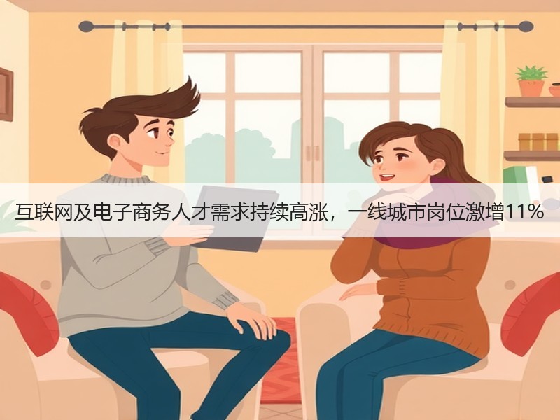 互联网及电子商务人才需求持续高涨，一线城